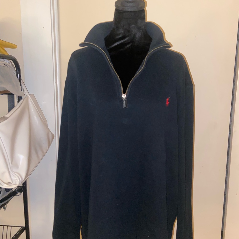 Polo by Ralph Lauren Men's Black Zip-Up Sweater